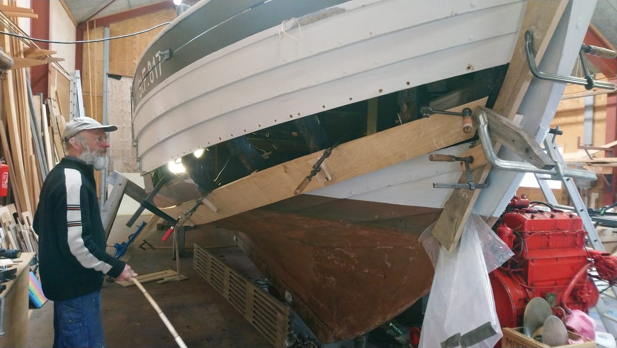 Skibet Træskib båd sejlads værft